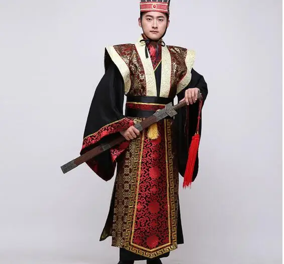 Форма для Кунг фу китайская традиционная мужская одежда костюмы Tang dragon древний император костюмы для мужчин сценическое представление
