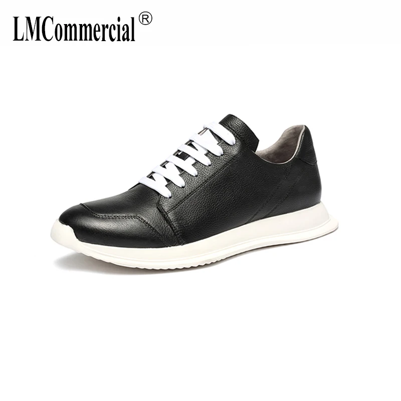 

men's summer shoes Genuine Leather 2018 new men shoes all-match cowhide breathable sneaker fashion casual shoes spring autumn