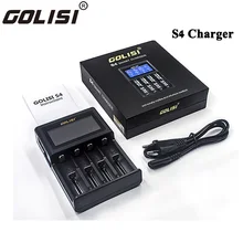 GOLISI S4 2.0A интеллектуальное ЖК-зарядное устройство для Li-Ion Ni-MH Ni-Cd Ni-md 26650 18650 20700 21700 AA AAA аккумуляторная батарея