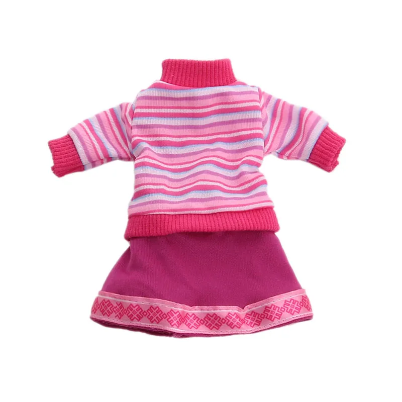 Luckdoll 5 стилей кукольная одежда аксессуары на выбор(платье с принтом, свитер костюм, плотная юбка) подходит 30 см 1/6 BJD кукла(только одежда