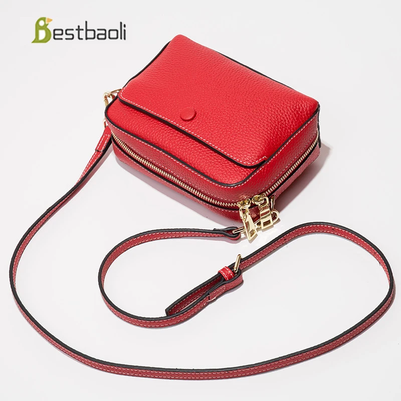 

Bestbaoli Genuine leather Bags For Women Fashion Designer Handbags High Quality Shoulder Bag Cowhide Ladies Crossbody Bag Bolsas
