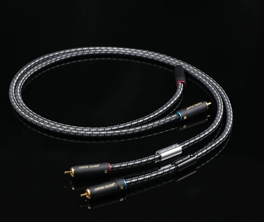 Аудиокабель CopperColour CC MOON OCC кабель RCA для соединения с позолоченным разъемом