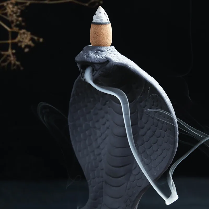 Креативный Кобра Будда курильница для благовоний лампа для ароматерапии плита Крытый ладан держатель керамическая курильница украшения ручной работы