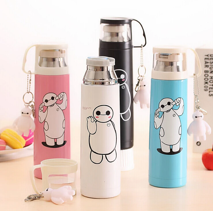 350 мл Новинка Большой Герой 6 мультфильм Baymax нержавеющая сталь Вакуумная чашка