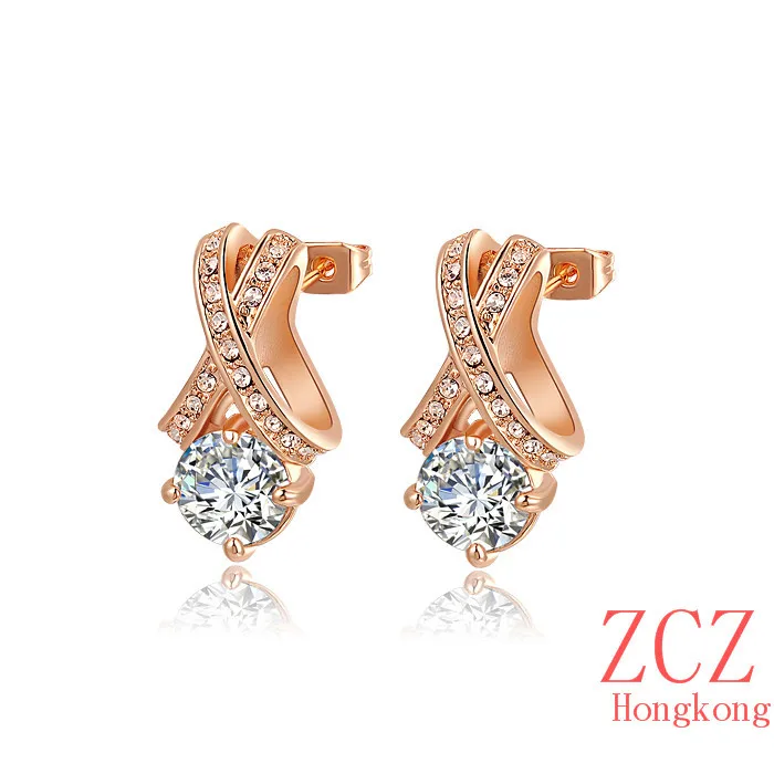 ZCZ hoop feather branded 2015 women earring jewelry sterling silver earrings clip on men | Украшения и аксессуары