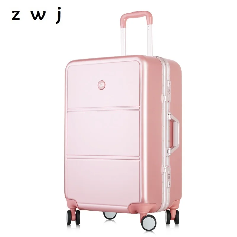 Hardside Rolling Luggage Suitcase Checked Luggage Aluminum Frame PC