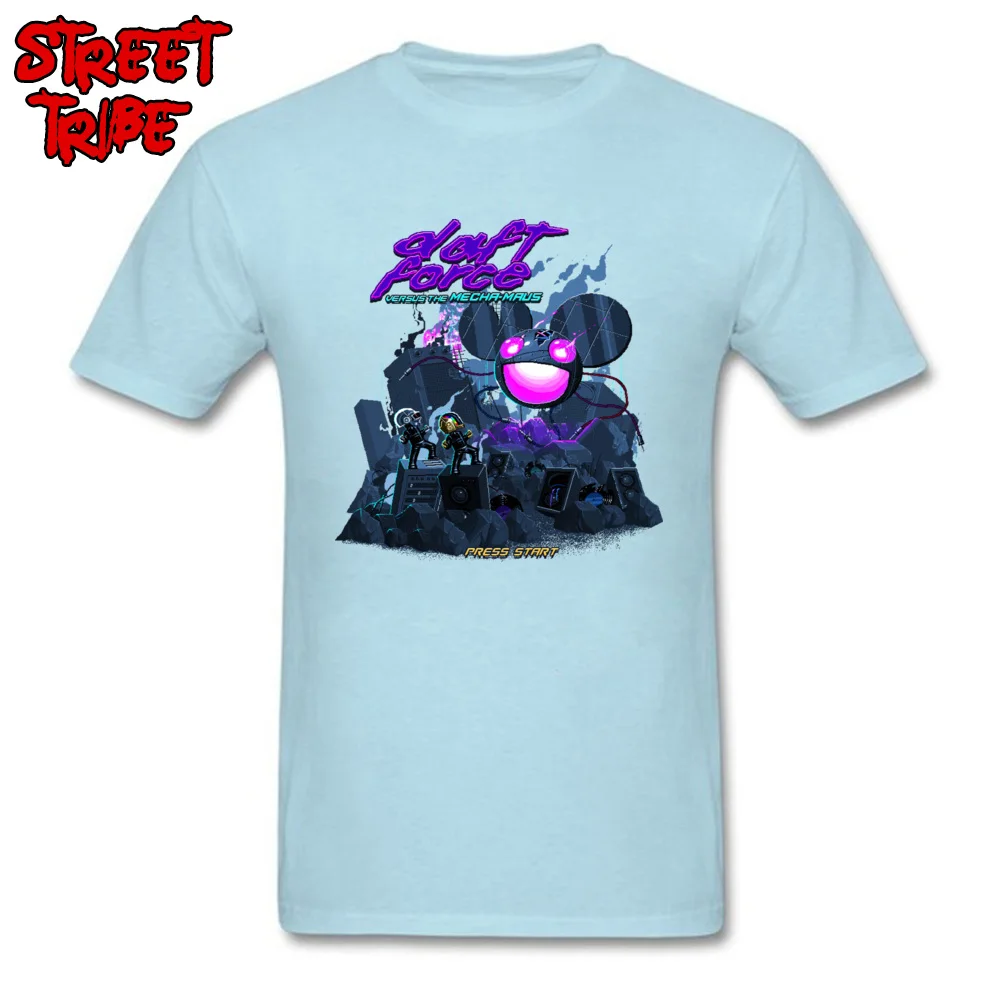 Daft Force Cotton Fabric Tops T Shirt for Men Design T-shirts Cool Funny Crew Neck Tees Short Sleeve Free Shipping Daft Force light