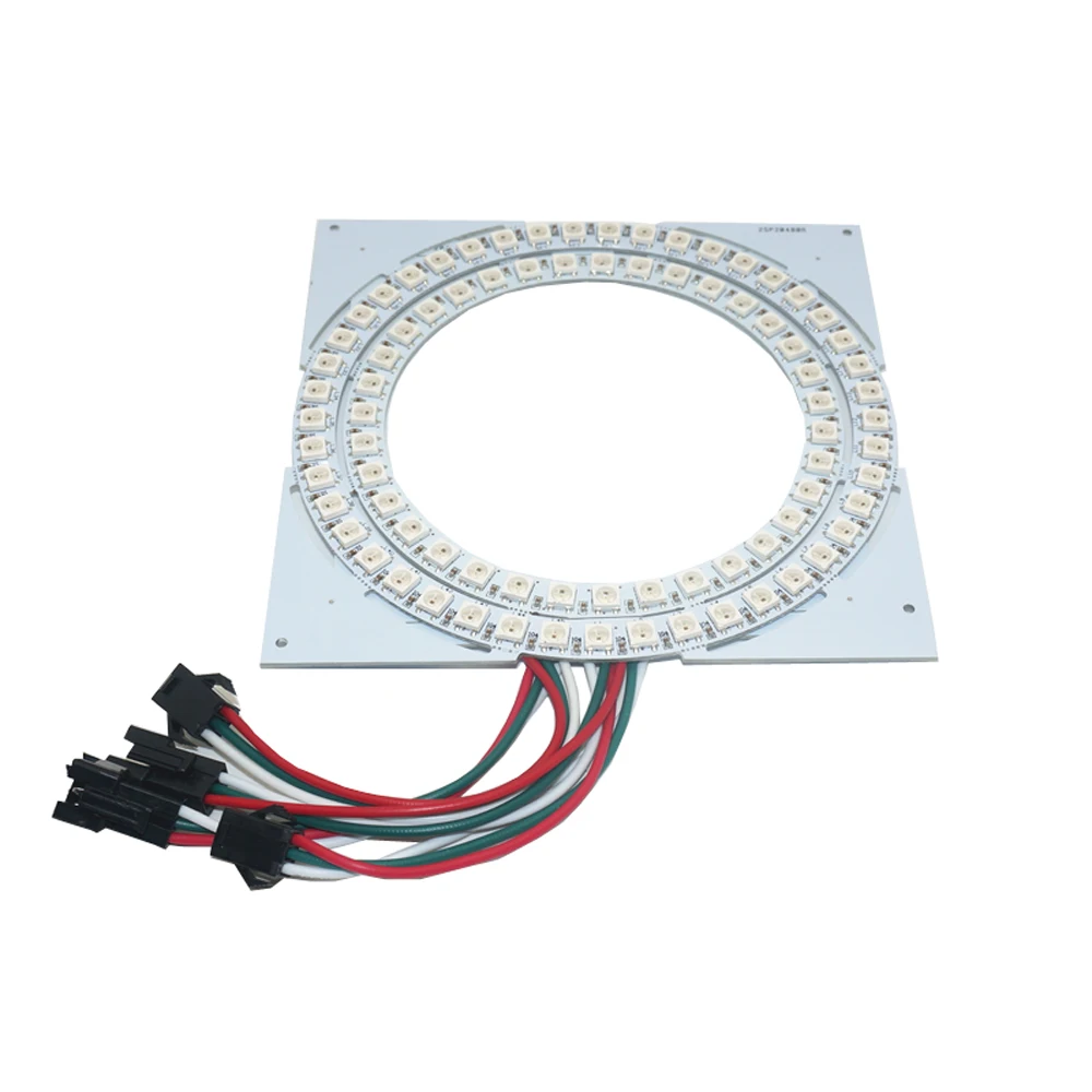 DC5V ws2812b led Пиксели свет 16/24/35/45 светодиодов SMD5050 цветная(RGB) Индивидуальный адресуемый кольцо круглый потолочный светильник макетная плата для игрушечных автомобилей