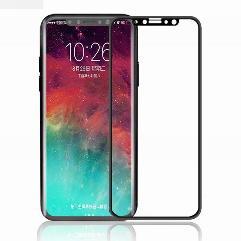4D Full Cover Tempered Glass For iphone X 7 8 plus Anti-scratch Ultra Slim Thickness
 Screen Protector Film for iPhone 6 6s Plus