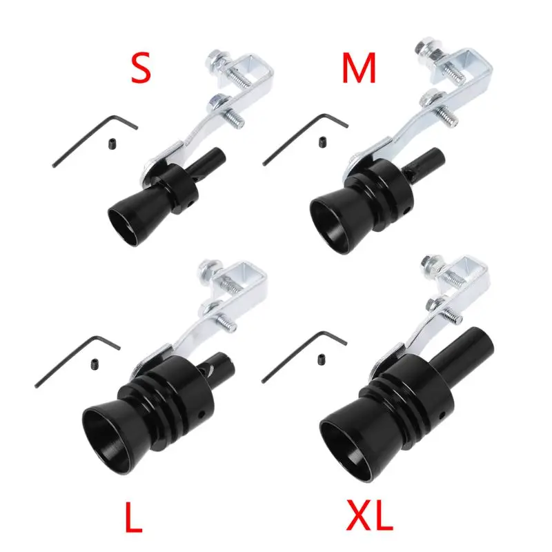 

New 1 Pc Motor Exhaust Fake Turbo Simulator Whistle Pipe Sound Muffler Blow Off 4 Sizes S/M/L/XL Motor Accessories