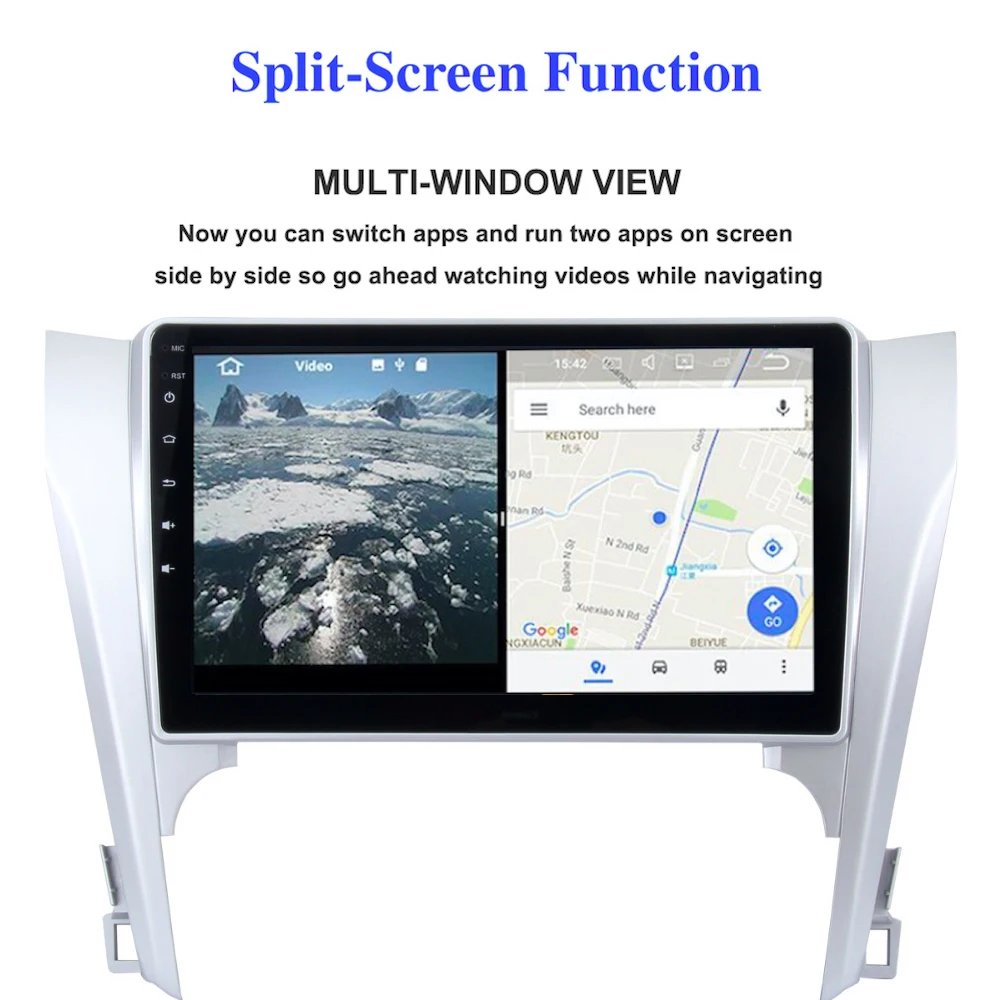 Автомобильный радиоприемник 2 din 10 дюйма GPS для Toyota Camry V50 стерео 2012 2013 2014 Android 8 0