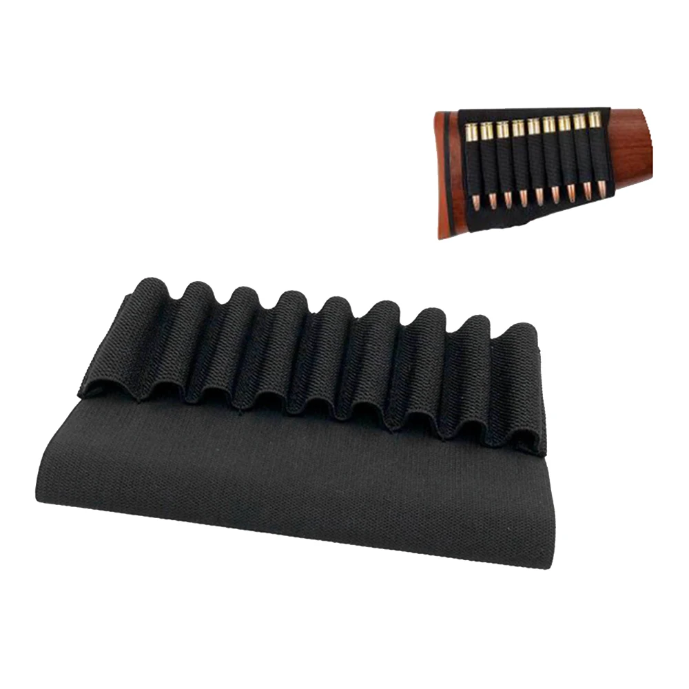 

Hunting Shot gun Bullet Pouch 9 Shells molle Reload Strip Military Tactical Ammo Carrier Cartridge Hunting Rifle Holder Butt