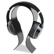 Acrylic Headphone Stand Gaming Headset Holder / Hanger, Extra Thick – Black