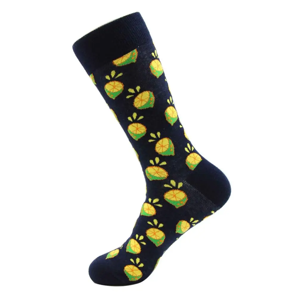 WH SOKKEN забавные мужские новые носки из чесаного хлопка шар с водородом компрессионный хип-хоп Повседневный стиль для новинок подарки 25 цветов - Цвет: SKFR005