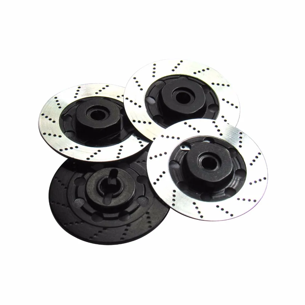 

4PCS Aluminum 12mm Wheel Hex Hub Brake Disc Disk Set for 1/10 HSP TAMIYA Sakura Drift Racing RC Car