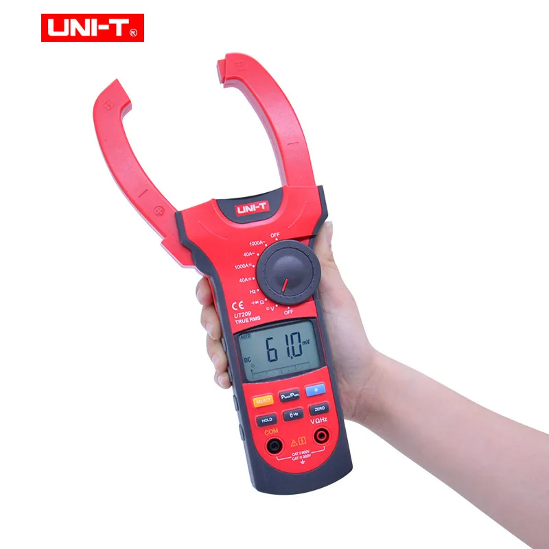 UNI T UT207/C/UT209 1000A AC/DC Цифровые токоизмерительные True RMS Амперметр