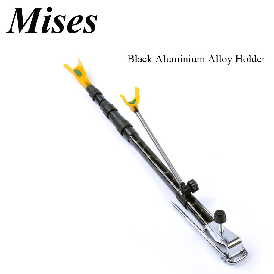 

Mises Black Aluminium Alloy Foldable Dual Purpose Holder 1.5M&1.7M Taiwan Fishing Special Bracket Professional Fishing Gear