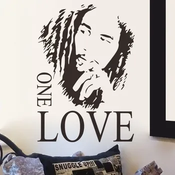 

BOB MARLEY One Love Mural Removable Decal Room Wall Sticker Vinyl Art Decor Hiphop Boy's Bedroom Home Decor D287