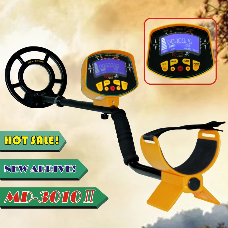 

MD3010II Professional Portable Underground Metal Detector Handheld Treasure Hunter Gold Digger Finder LCD Display