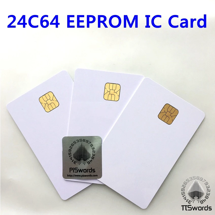 

AT24C64 ISO7816 smartcard secure Memory 24C64 EEPROM blank connect smart IC card