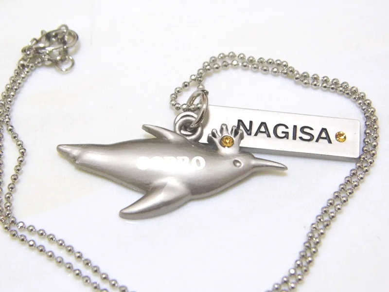 Free-iwatobi Swim Club Anime Matsuoka Rin Shark Shape Pendant Cosplay Necklace Accessories for Gift halloween looks Cosplay Costumes