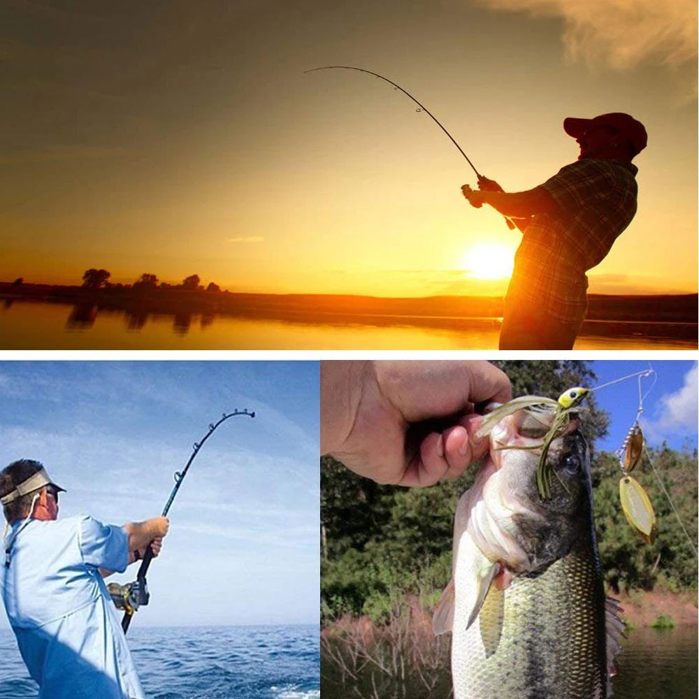 Fishing Rod Combo And Reel Full Kit Carbon Fiber Telescopic Spinning Portable Fishing Pole With Line Lures Hooks Swivels Sinkers