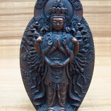 Тибет Буддизм Чистая Бронзовый 1000 Arms Авалокитешвара Гуаньинь bi003622 odhisattva Статуя