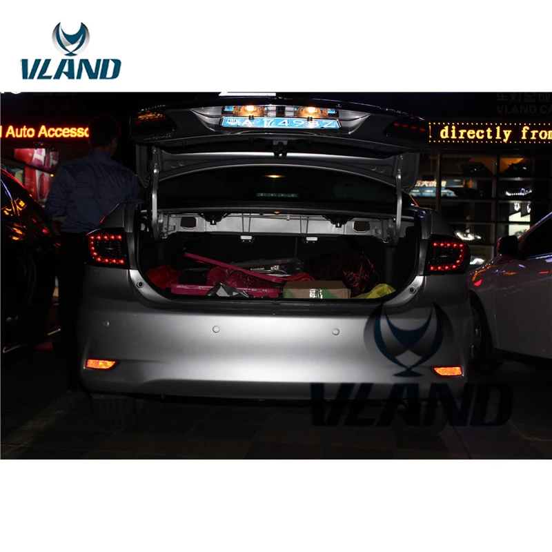 VLAND завод для автомобиля задний фонарь Corolla 2011 2012 2013 светодиодный DRL + обратный