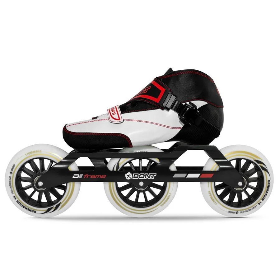 100% الأصل بونت 2PT إندورو 3*100/3*110 ملليمتر كيد سرعة مضمنة heatmoldable الكربون حجم 29-35 الطفل سباق ألياف patines