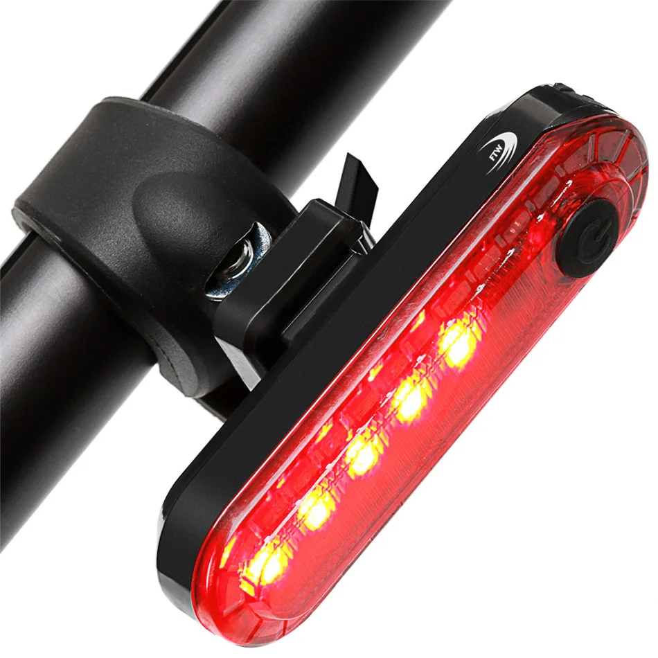 Best FTW USB Rechargeable Bike Tail Light Bicycle Rear Back Light 4 mode Powerful Waterproof for Night Cycling safety LED Lamp TL2161 0