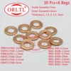 Cales de lavage en cuivre, 30 pièces/lot, épaisseur 1mm-3mm, F00RJ02175 ► Photo 1/6