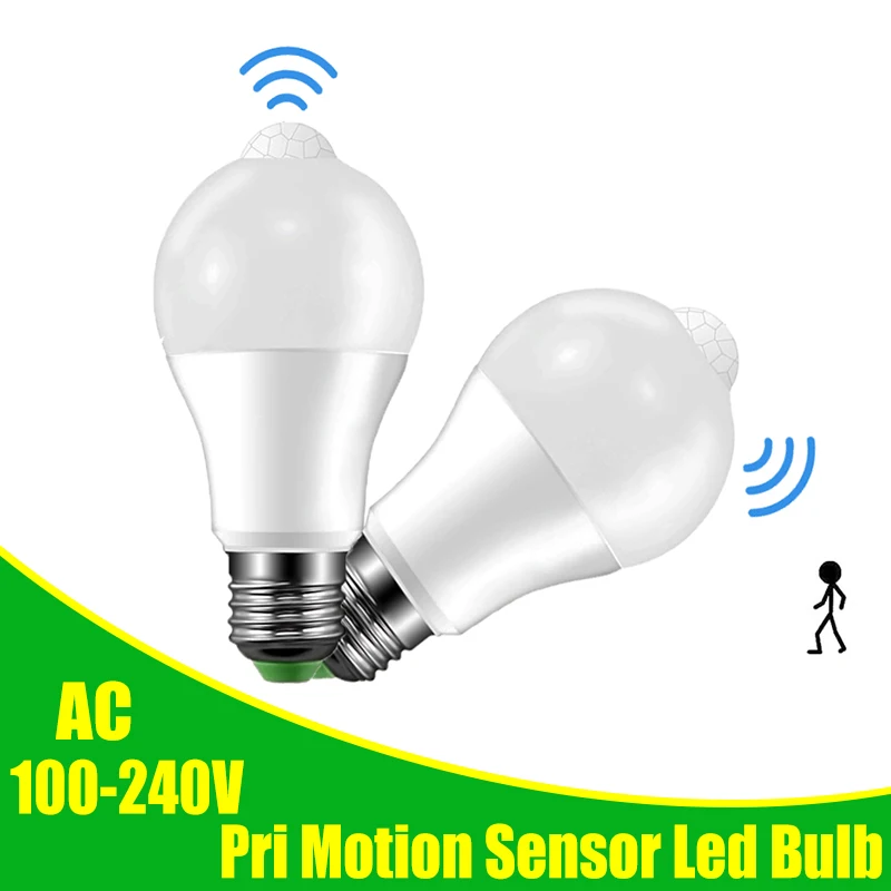 

Led Bulb Light With Motion Sensor E27 9W-5W Smart Light Bulb 110V 220V PIR LED Bombillas For Home Corridor Aisle Stairs Balcony