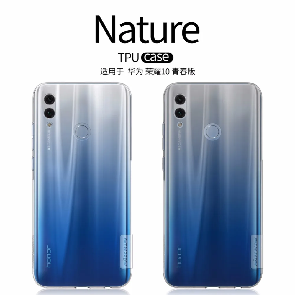 

case for Huawei Honor 10 Lite NILLKIN Nature TPU clear Transparent soft back cover Honor 10 Lite Case with retailed package