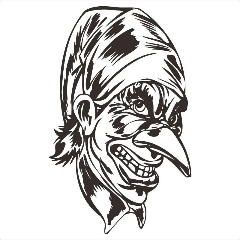 DCTAL клоун Наклейка на стену Цирк Клоун сравнению Jester Juggler карнавал положительный