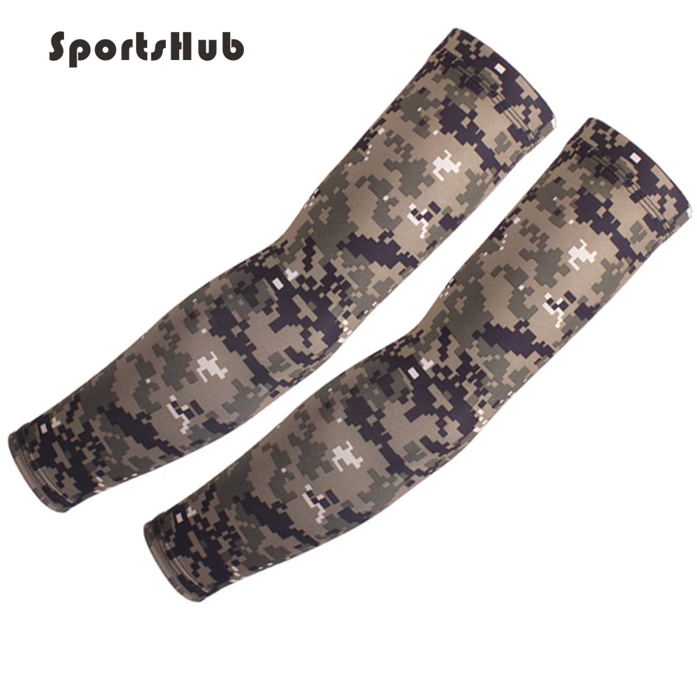 SPORTSHUB Cycling Sports Camouflage Armwarmers Anti UV Cool Arm Sleeves