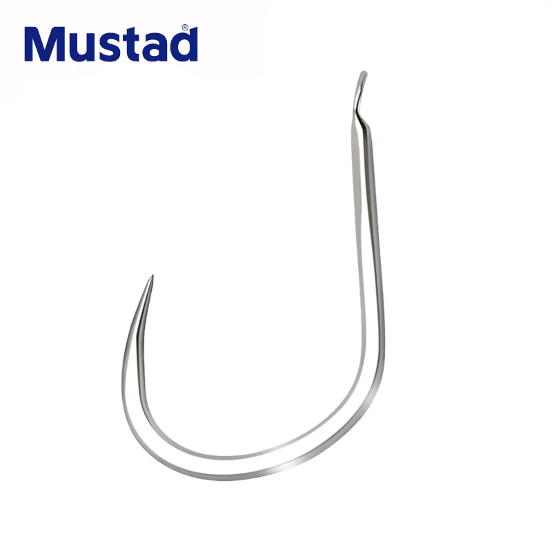 

5 упаковок/Лот, рыболовные крючки Mustad 13004, крючок без зазубрин, для рыбалки в море, средней и большой рыбы, для ловли карпа, сома пресноводный рыболовный крючок