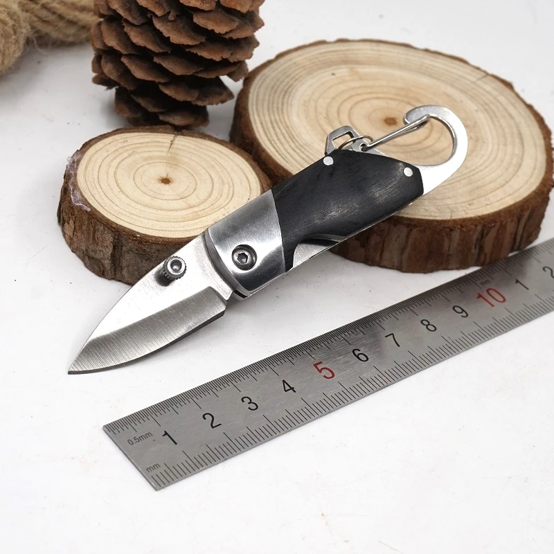 Keychain Knife Mini Tactical Survival Knives Folding Blade Hardened