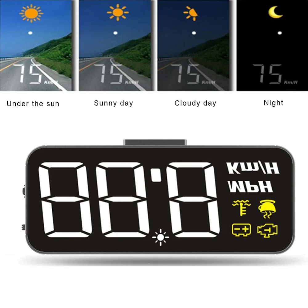 

High-definition H90 Car Windshield Head Up Display HUD HD Display Windshield Projector HeadUp Display