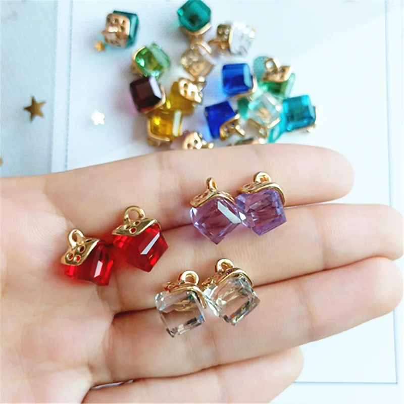 

12 Colors Sewing Accessories Hair Scrapbooking Craft Decorative Button Rhinestone Flatback Buttons DIT Baby Hair Accessories