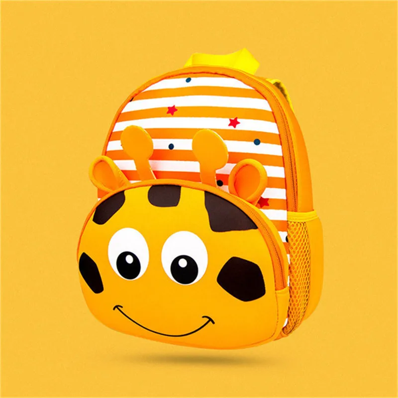 Детские сумки для девочек; детские школьные сумки для детского сада; школьный рюкзак с галстуком-бабочкой для маленьких девочек; милый детский рюкзак - Цвет: giraffe