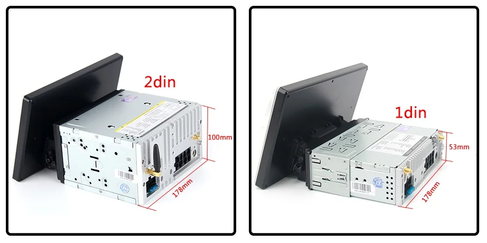 Best DSP Android 8.1 4+32GB 1 DIN universal car multimedia auto radio DVD player For Toyota/Nissan/Suzuki/Ford/BENZ GPS Navigation 2