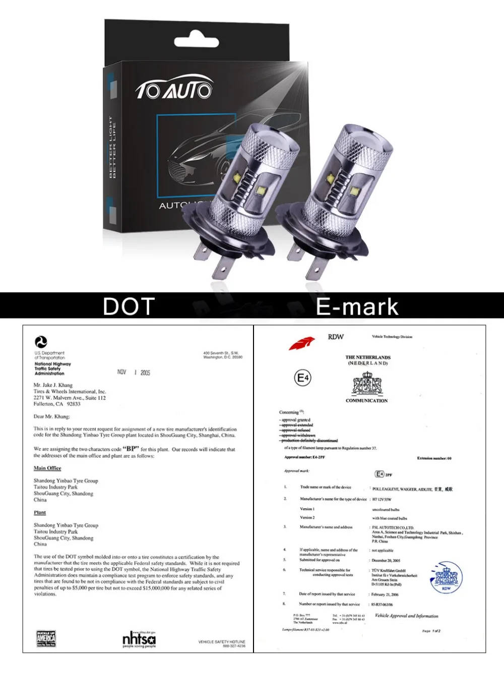 2 шт. Автомобильные светодиодные лампы H7 60 Вт 6500 К 12 В 24 В|hid led|external lightslight auto |