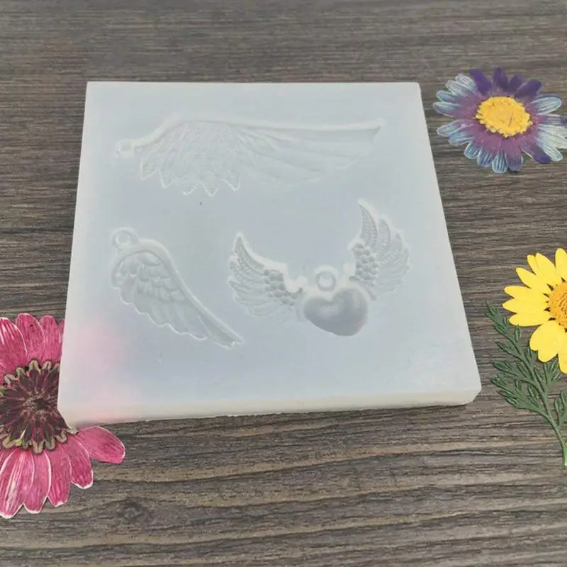 DIY ручное производство ювелирных изделий полимерный литой формы силиконовая форма для изготовления Подвески Крыло ангела инструменты