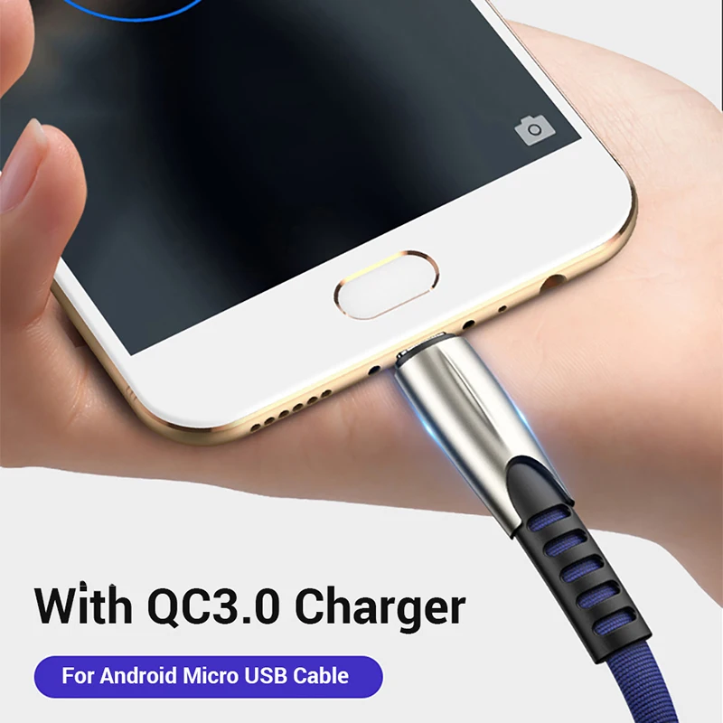 Suntaiho 2.4A سريع شحن الكابلات مايكرو كابل usb لسامسونج A7 S7 شاحن هاتف محمول يعمل بنظام تشغيل أندرويد مؤشر البيانات كابل مزامنة البيانات لجوال شيومي...