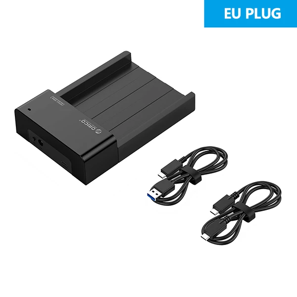 ORICO высокоскоростной HDD Box 2,5 3,5 дюйма HDD чехол SATA для USB 3,1 Gen2 type C SSD адаптер жесткий диск Внешний корпус Чехол - Цвет: EU PLUG