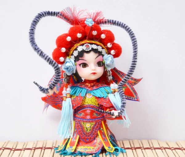 Куклы ручной работы Пекинская опера традиционные 15 см BDJ подарки для домашнего интерьера китайские народные искусства и ремесла древний Мулан Король обезьян - Цвет: Female Hero
