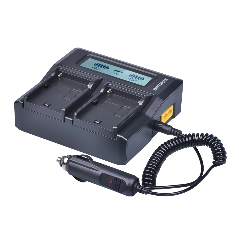 Bateria com Indicadores de Energia Duplo para Sony Led + Lcd Np-f960 Rápido Carregador F975 F970 F960 F950mc1500c 3pc 7200 Mah Np-f970 Npf970 - Image 6