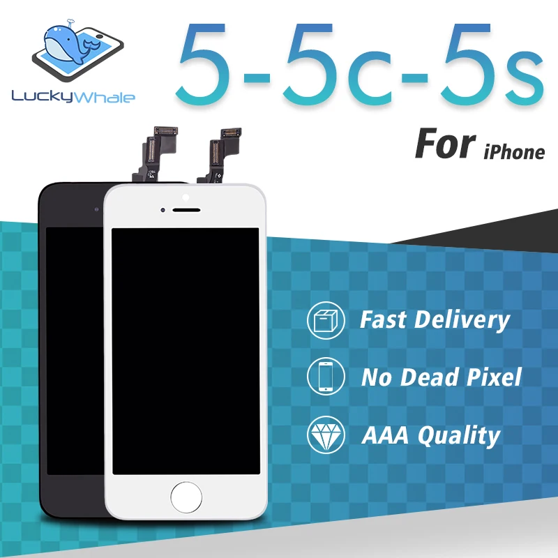 

1PCS LCD Display for iPhone 5 5S 5C SE Touch Screen Replacement Digitizer Assembly AAA High Quality LCD Free Shipping