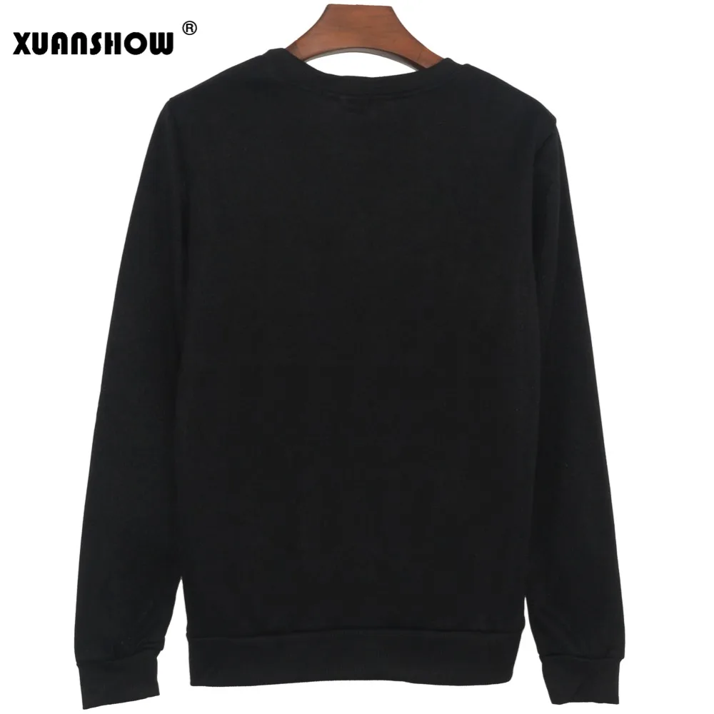  XUANSHOW Fashion Kpop Women Clothing Cartoon Kumamoto Bear Printed Fleece Sweatshirts Hoody Harajuk