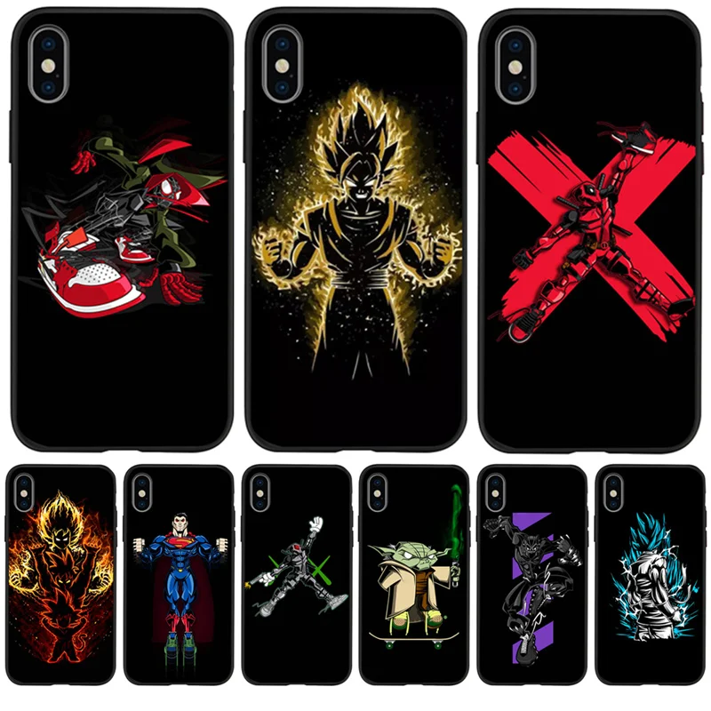 

Luxury Marvel Heroes Dragon Ball For iPhone X XR XS Max 5 5S SE 6 6S 7 8 Plus phone Case Cover phone Funda Coque Etui capa